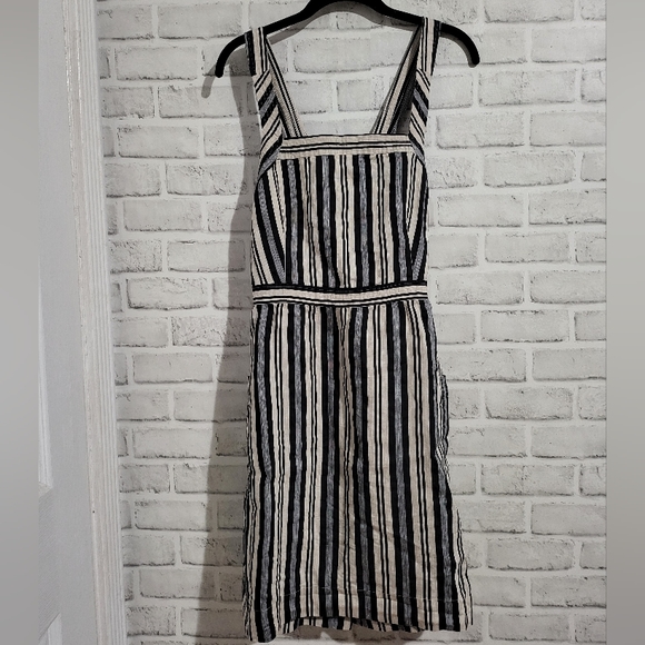 Madewell Dresses Madewell Apron Mini Dress In Evelyn Stripe size 6 - Picture 5 of 10